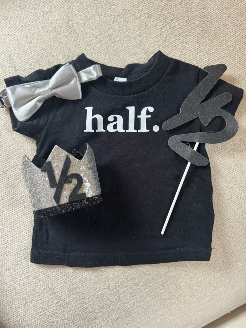 “Half Birthday” Shirt + Accessories